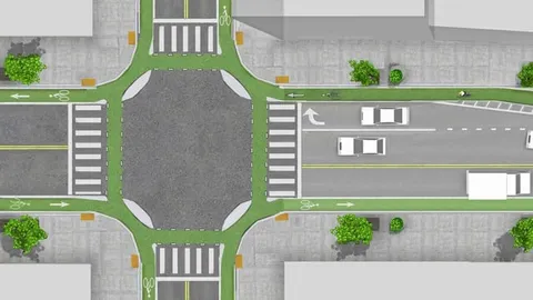 Dutch-style intersection design: bike-friendly